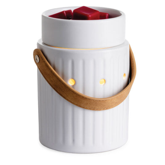 Candle Warmers Etc. Leather Handle Illumination Fragrance Warmer