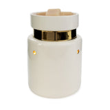 Candle Warmers Etc. White & Gold Illumination Fragrance Warmer