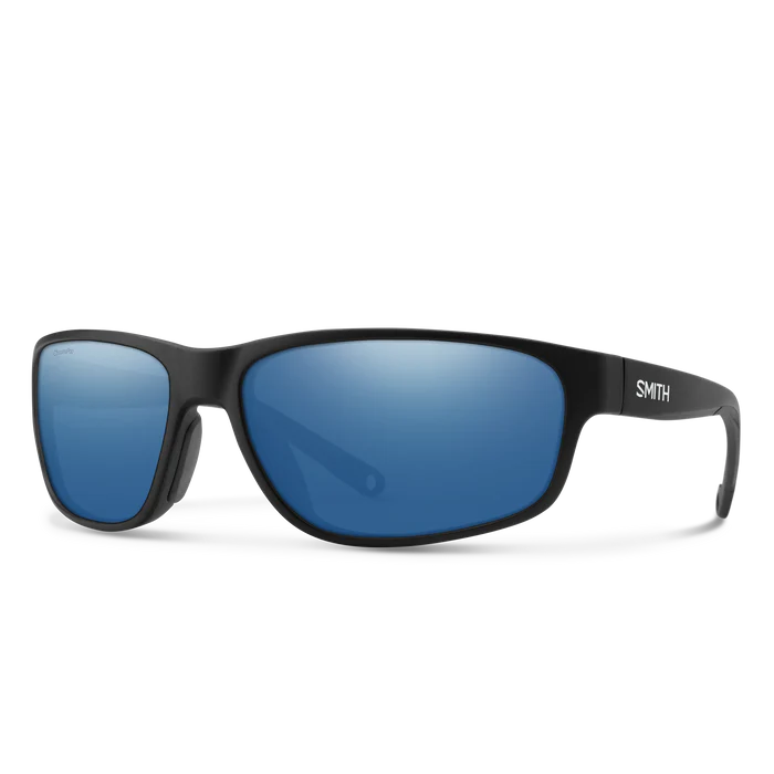 Smith Redding Matte Black Frame - ChromaPop Polarized Blue Mirror Lens - Polarized Sunglasses