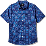 Quiksilver Mens Freedom Mini Classic Woven Short Sleeve Button Down Shirt