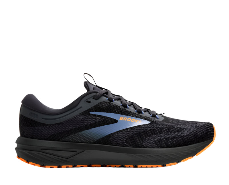 Brooks Men's Revel 7 Sneakers – Black/Black, Medium Width (New In Box)