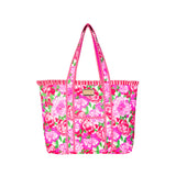 Lilly Pulitzer Maggies Bouquet Reversible Quilted Tote Bag