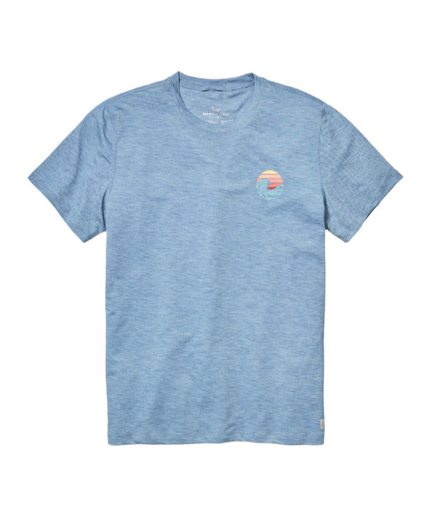 Marine Layer Mens Air Crew Graphic Short Sleeve T-Shirt