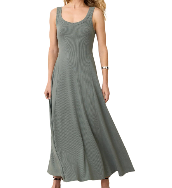 Marine Layer Womens Lexi Rib Sun-In Fit & Flare Dress