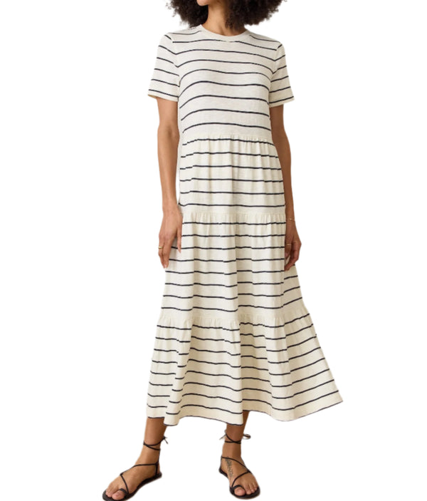 Marine Layer Womens Sadie Vintage Slub Midi Dress