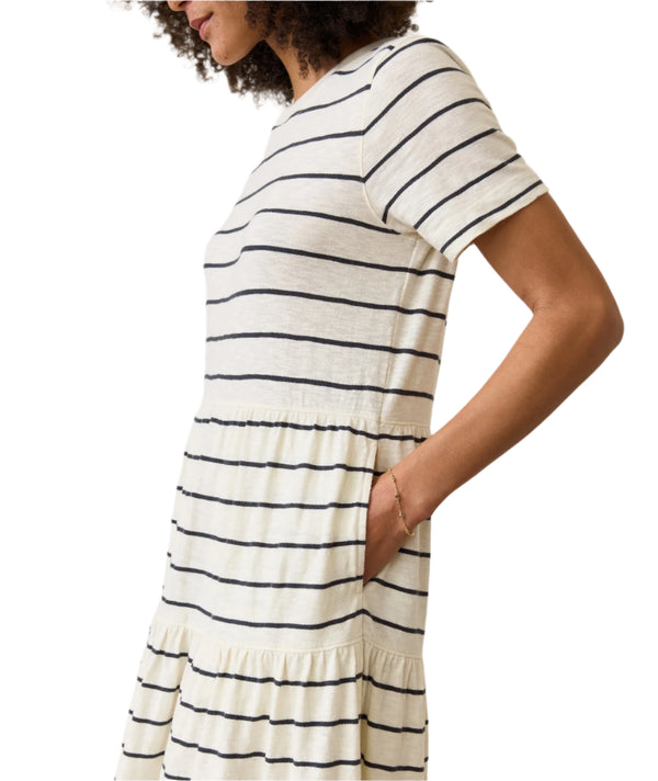 Marine Layer Womens Sadie Vintage Slub Midi Dress