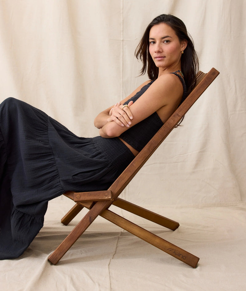 Marine Layer Womens Corinne Double Cloth Maxi Skirt