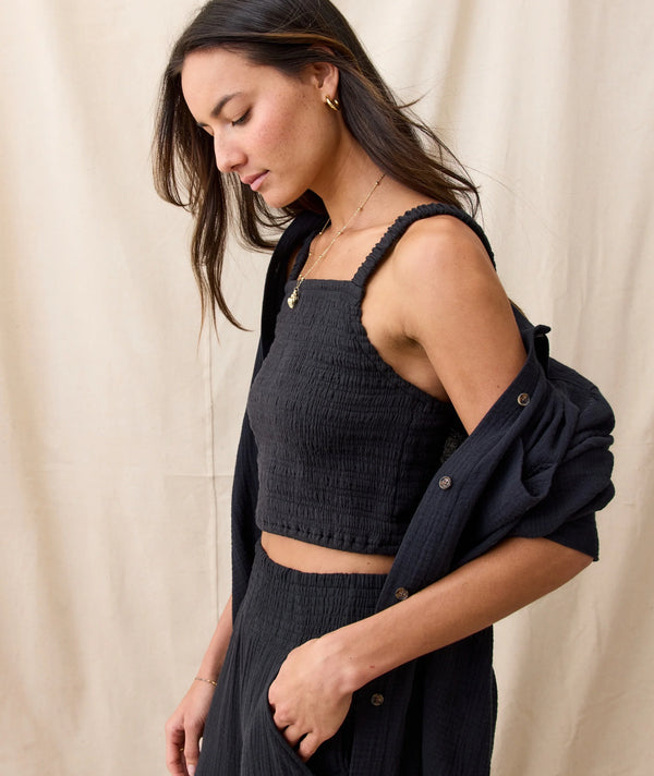 Marine Layer Womens Jane Relaxed Double Cloth Shirt