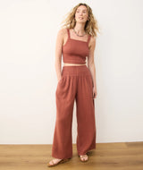 Marine Layer Womens Sophia Double Cloth Palazzo Pant