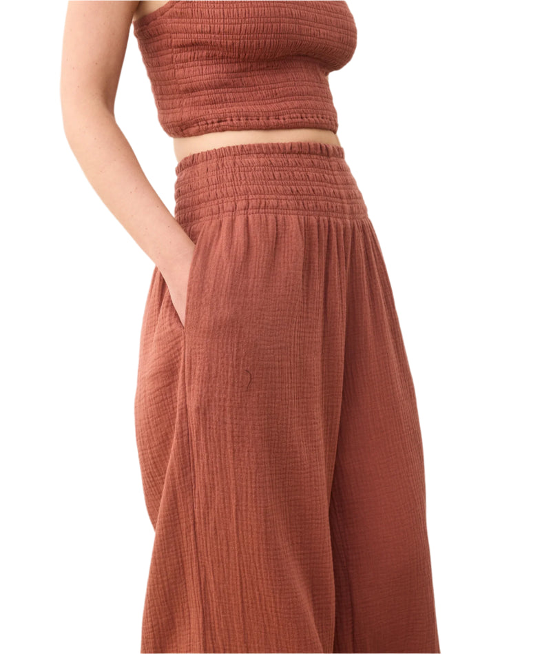 Marine Layer Womens Sophia Double Cloth Palazzo Pant