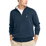 Nautica Navtech Quarter Zip Cotton Sweater