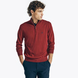 Nautica Navtech Quarter Zip Cotton Sweater