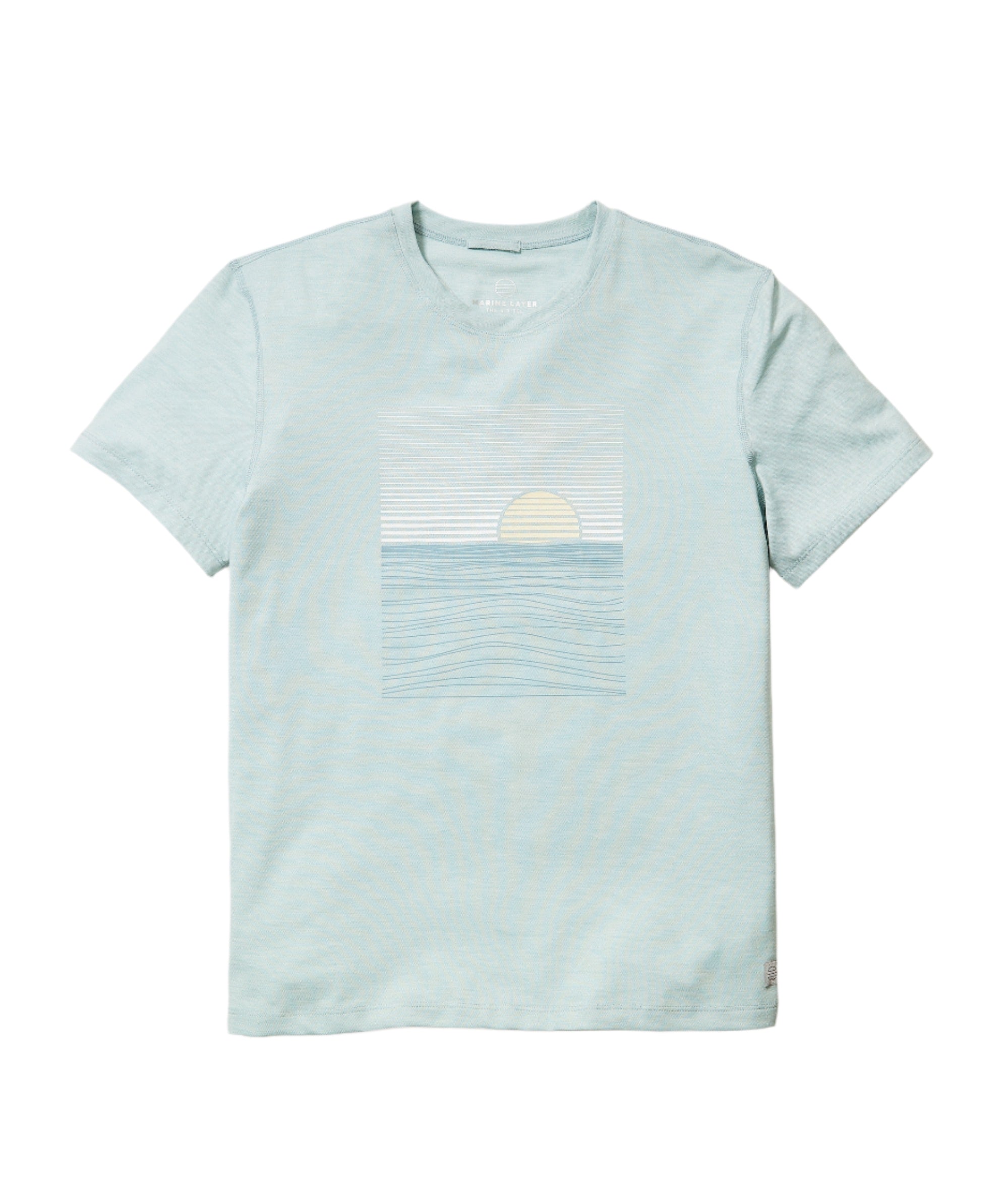 Marine Layer Mens Air Crew Graphic Short Sleeve T-Shirt