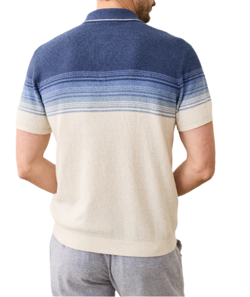 Marine Layer Mens Greyson Sweater Short Sleeve Sweater Polo