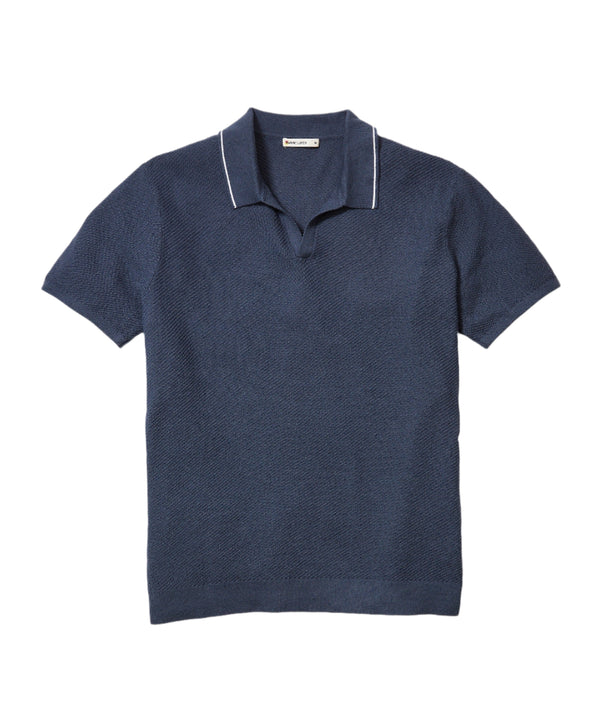 Marine Layer Mens Greyson Sweater Short Sleeve Sweater Polo