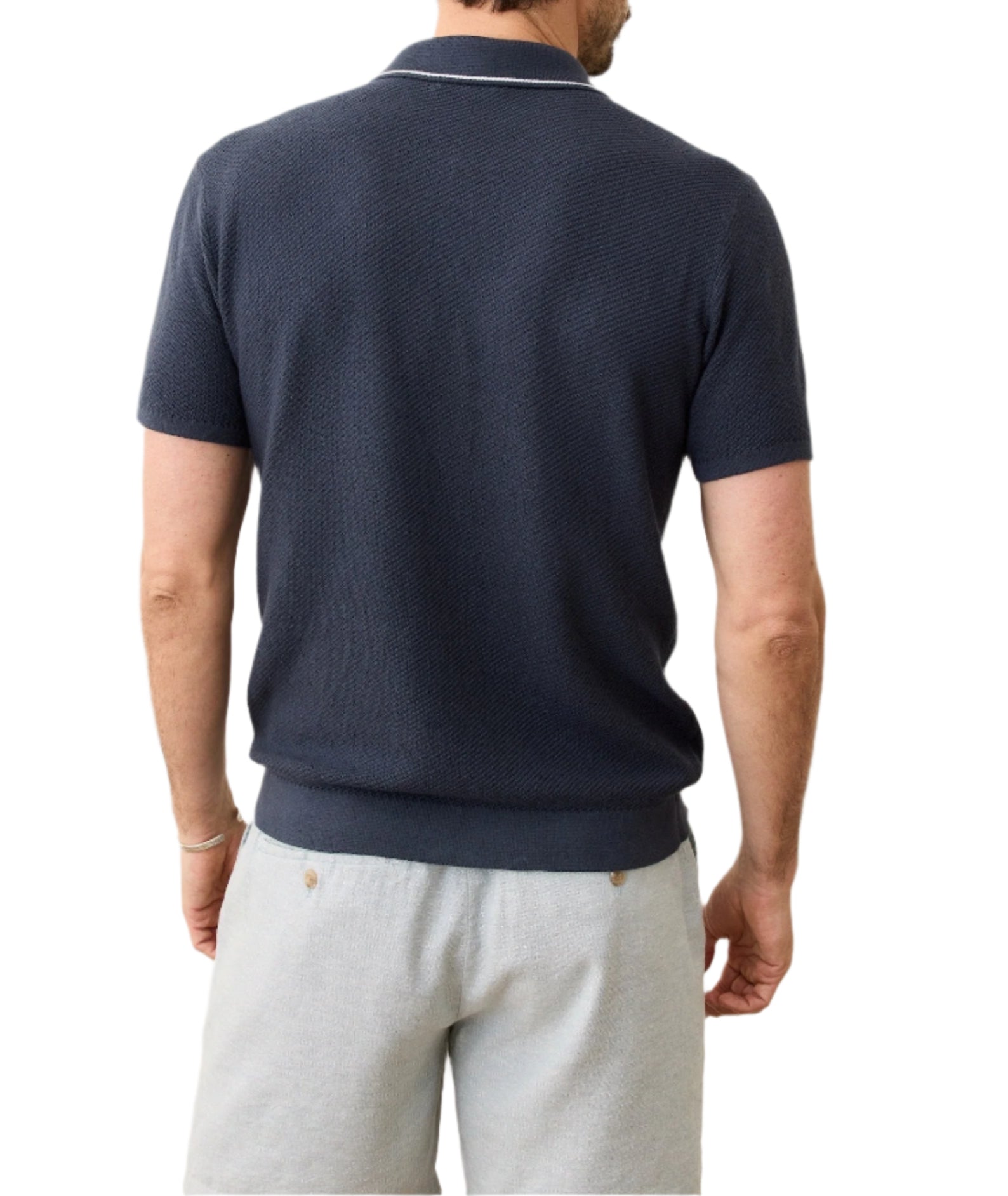Marine Layer Mens Greyson Sweater Short Sleeve Sweater Polo