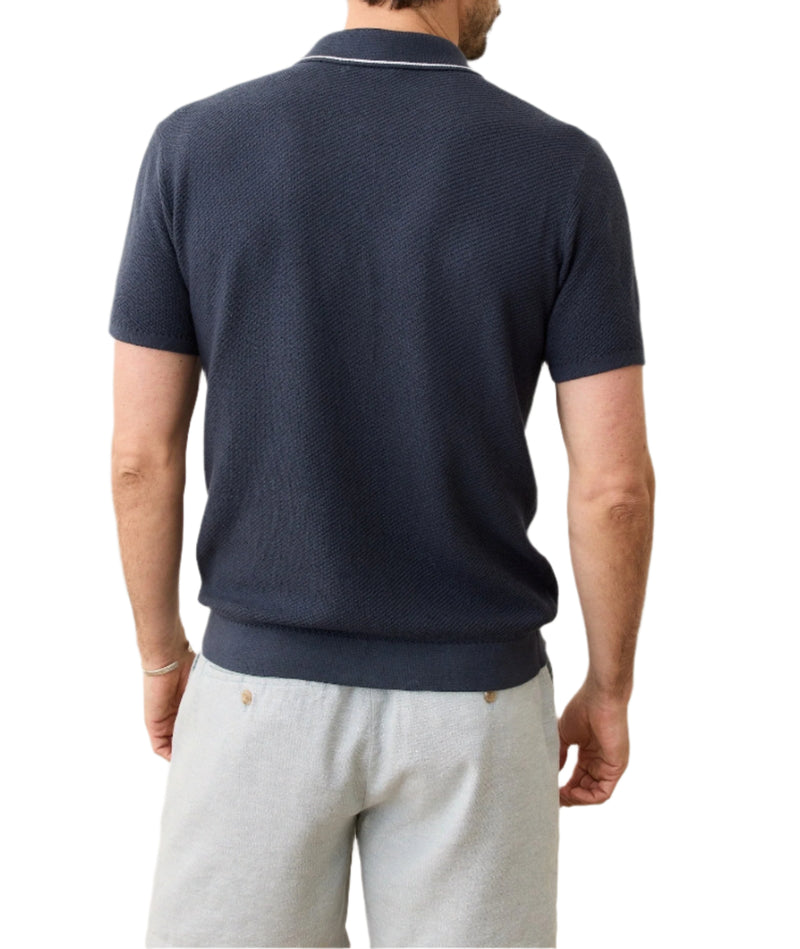 Marine Layer Mens Greyson Sweater Short Sleeve Sweater Polo