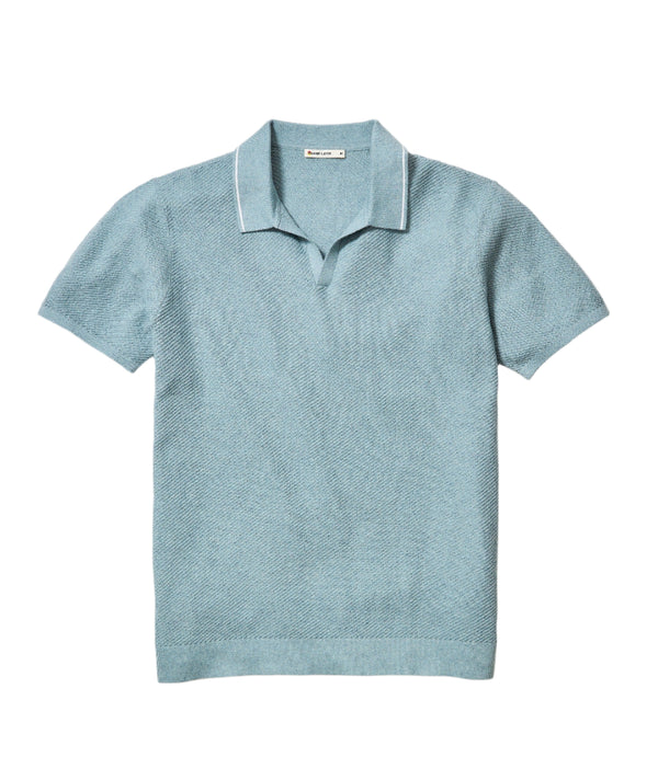 Marine Layer Mens Greyson Sweater Short Sleeve Sweater Polo