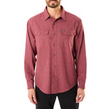 Smith’s Workwear Mens Heathered Solid Long Sleeve Flannel Shirt