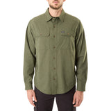 Smith’s Workwear Mens Heathered Solid Long Sleeve Flannel Shirt