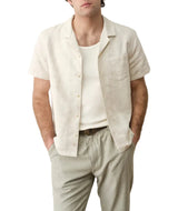 Marine Layer Mens Elio Jacquard Resort Shirt