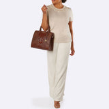 BRAHMIN Caroline Satchel Handbag