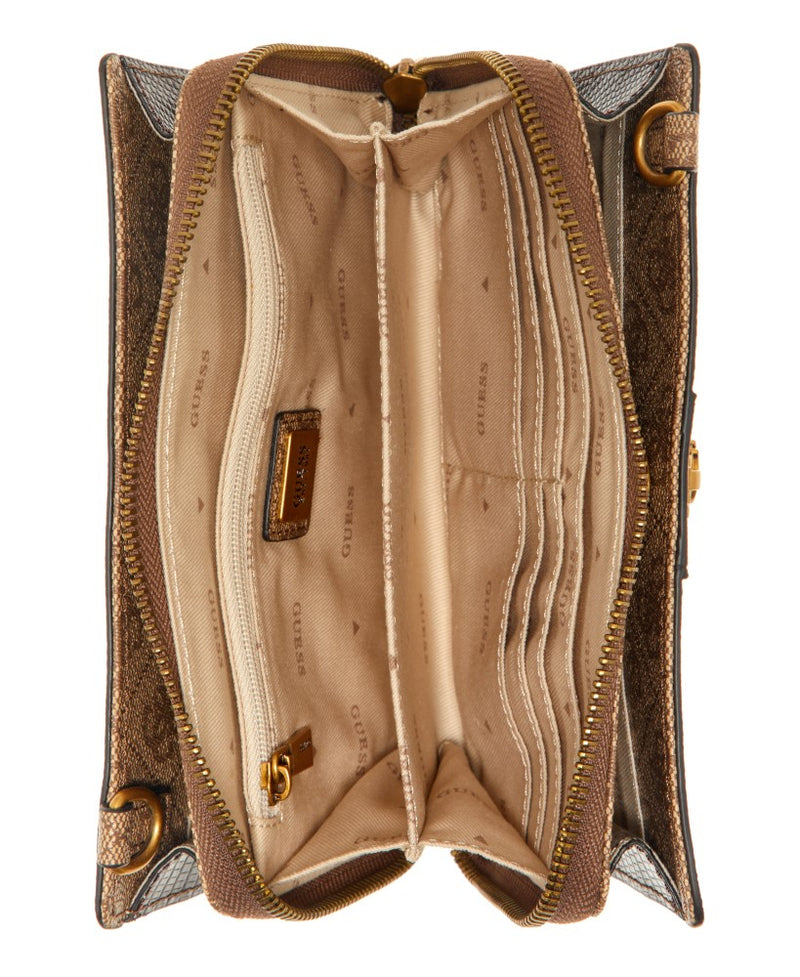 GUESS Ginevra Logo Mini Girlfriend Crossbody Handbag