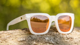 Knockaround Orange Dreamsicle Songbirds Glossy Orange Cream Frame - Tangelo Lens - Polarized Sunglasses