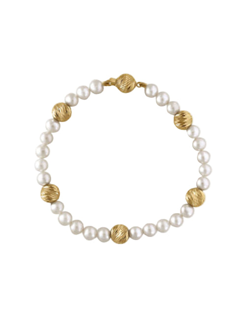 Effy 14K Yellow Gold Cultured Fresh Water Pearl Bead Bracelet