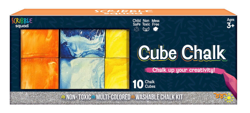 Scribble Squad 10-Piece Cube Chalk Set