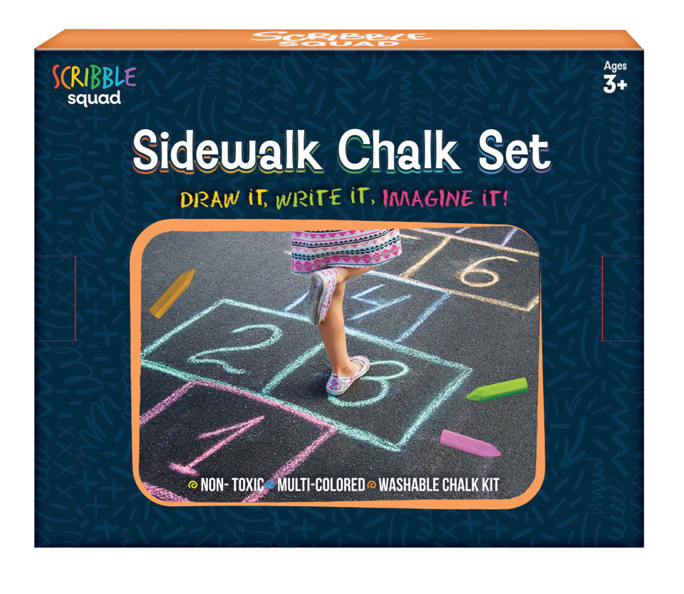 Scribble Squad 48-Piece Sidewalk Chalk Set