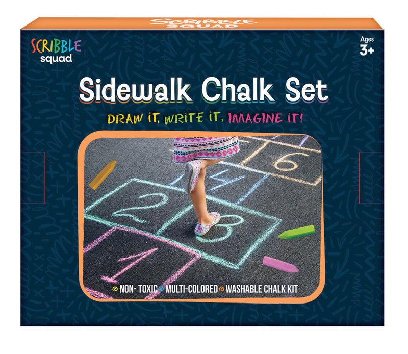 Scribble Squad 48-Piece Sidewalk Chalk Set