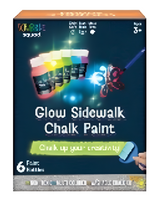Scribble Squad 6-Piece Glow Sidewalk Chalk Paint