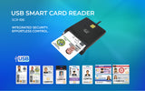 Adesso SCR-100 Smart Carder Reader (TAA Compliant)
