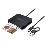 Adesso SCR-400 USB-C Desktop Smart Card Reader