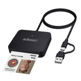Adesso SCR-400 USB-C Desktop Smart Card Reader