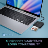Adesso SCR-400 USB-C Desktop Smart Card Reader