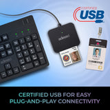 Adesso SCR-400 USB-C Desktop Smart Card Reader