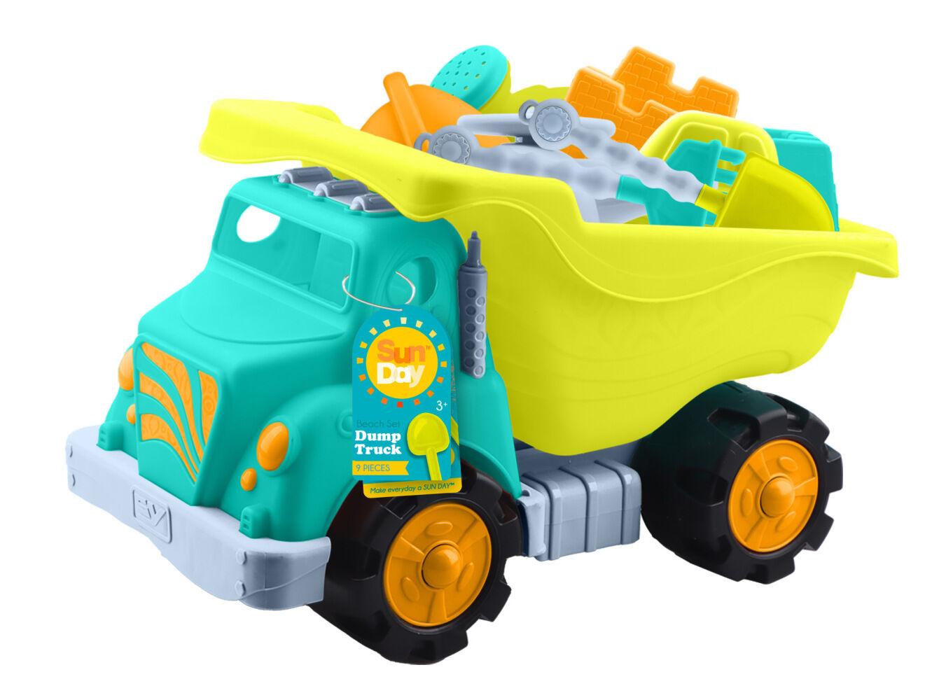Sun Day Dump Truck Beach Toy Set