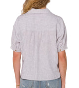 Velvet Heart Womens Selena Black Stripe Shirt