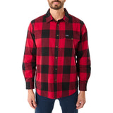Smith’s Workwear Mens Buffalo Check Long Sleeve Flannel Shirt