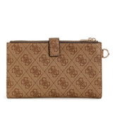 GUESS Yvonne Logo Double Zip Organizer Wallet