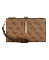 GUESS Yvonne Logo Double Zip Organizer Wallet