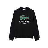 Lacoste Mens Classic Fit Printed Crew Neck Sweatshirt