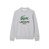 Lacoste Mens Classic Fit Printed Crew Neck Sweatshirt
