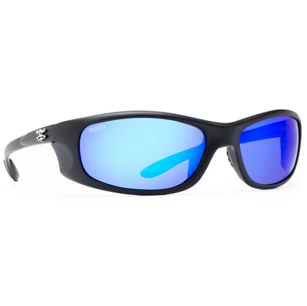 Calcutta San Jose Matte Black Frames - Blue Mirror Lens - Polarized Sunglasses