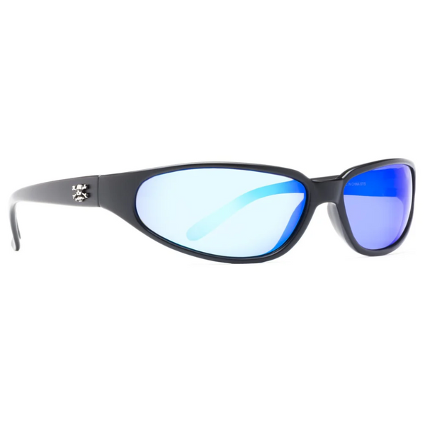 Calcutta Sitka Matte Black Frames - Blue Mirror Lens - Polarized Sunglasses