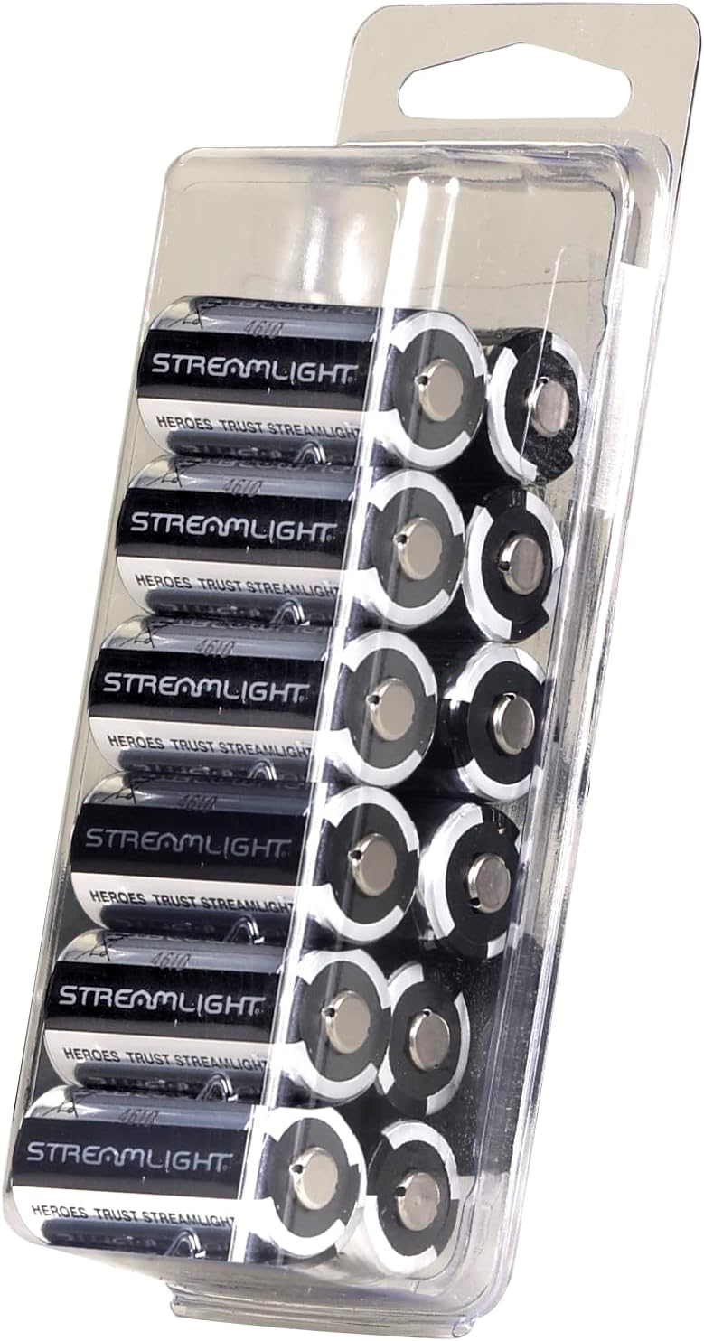 Streamlight 3V CR123A Lithium Batteries - 12 Pack