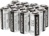 Streamlight 3V CR123A Lithium Batteries - 12 Pack