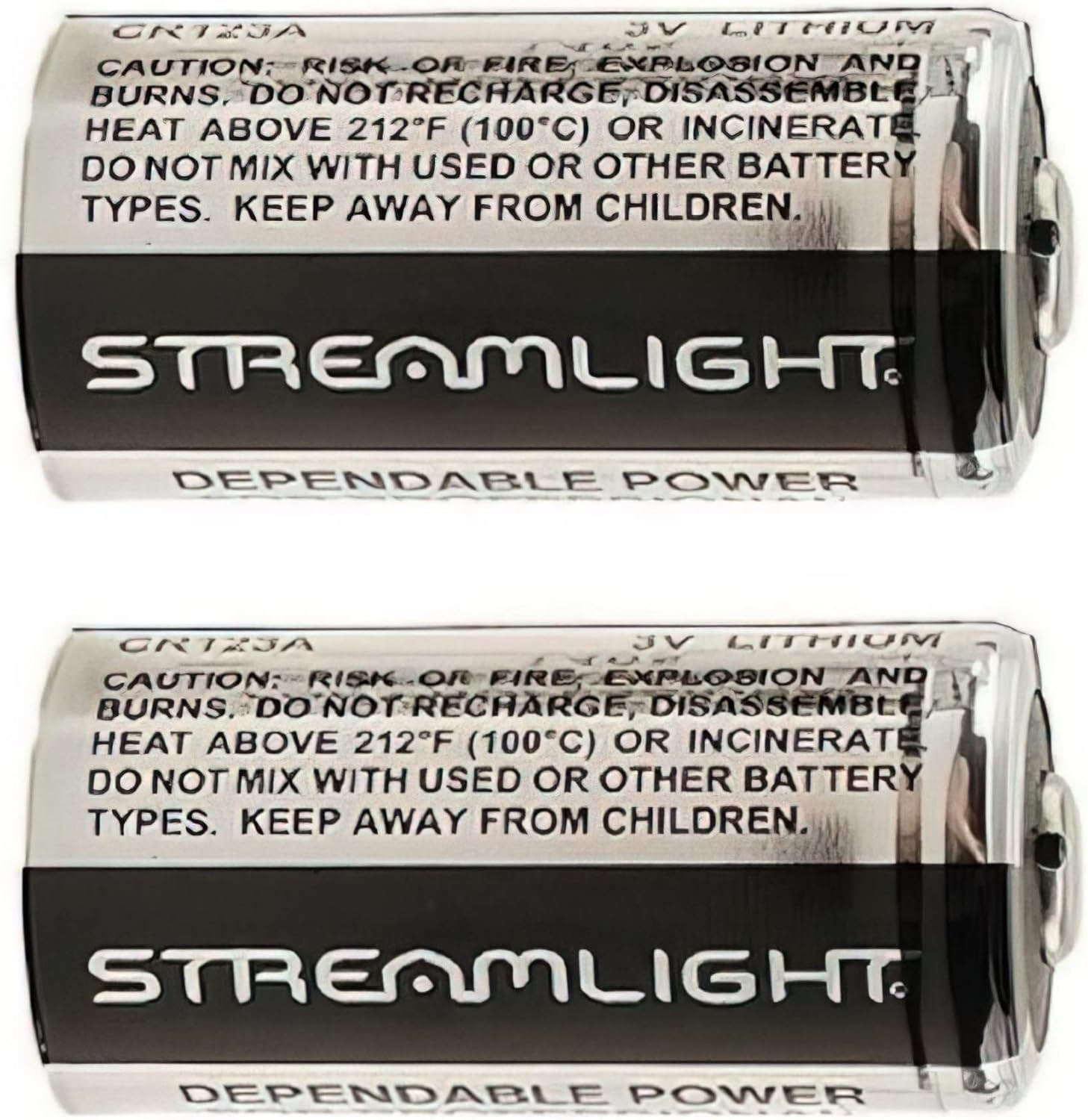 Streamlight 3V CR123A Lithium Batteries - 12 Pack